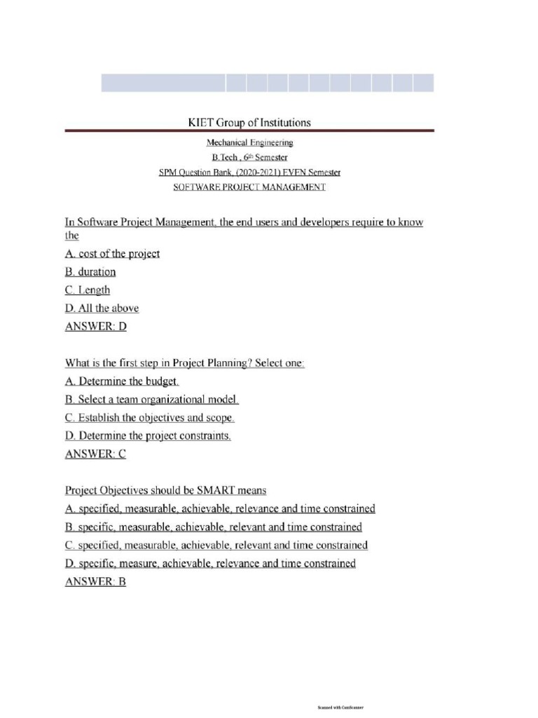 Tanishka SPM Mcqs Final PDF Software Prototyping Software Development Process