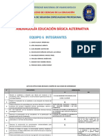 Lista de Cotejo para Evaluar El Diseño de Una Sesion de Aprendizaje Ok