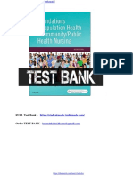 Foundations For Population Health in Community Public Health Nursing 5th Edition Stanhope Test Bank