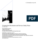 Documents - Pub - Construction Documents and Services Study Notes Construction Documents and Services