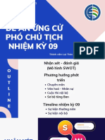 ĐỀ ÁN ỨNG CỬ BAN ĐIỀU HÀNH NHIỆM KỲ 09