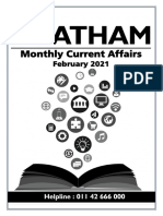 Monthly Current Affairs: February 2021