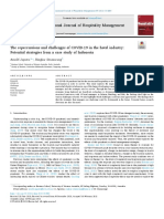 The Repercussions and Challenges of COVID-19 in The Hotel Industry Potential Strategies From A Case Study of Indonesia