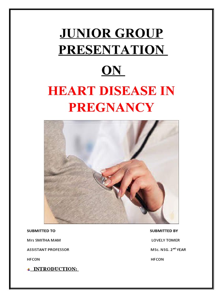 Heart Disease Management in Pregnancy | PDF | Heart | Congenital Heart ...