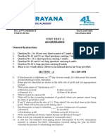 Xii Commerce Unit Test-1 Exam Accountancy Q.paper Dt.2021