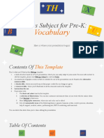 Phonics Subject For Pre-K - Vocabulary by Slidesgo