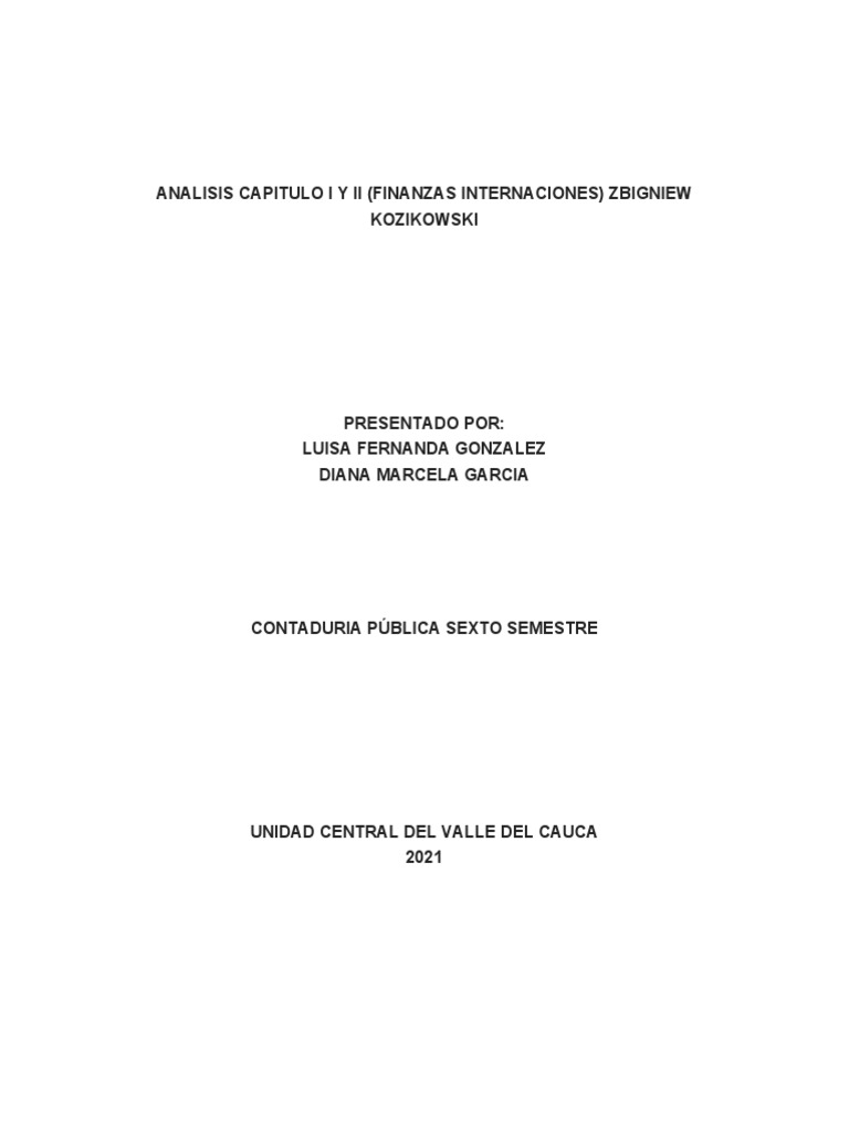 Análisis de Finanzas Internacionales | PDF | Tipo de cambio | Moneda