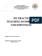 My Practice Teaching Handbook and Portfolio: Submitted To: Mr. Romeo Francisco