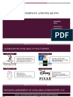 Walt Disney Company and Pixar Inc.: Case Analysis