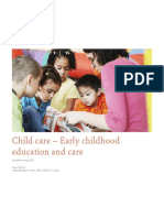 Child Care Early Childhood Education and Care