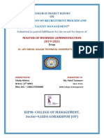 Master of Business Administration 2019-2021: Kipm-College of Management, Sector-9, GIDA GORAKHPUR (UP)