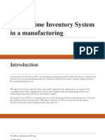 Just-in-Time Inventory System Cuts Manufacturing Waste