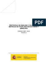 Protocolo Cálculo de Métricas de Fitoplancton en Lagos y Embalses - 28 PP