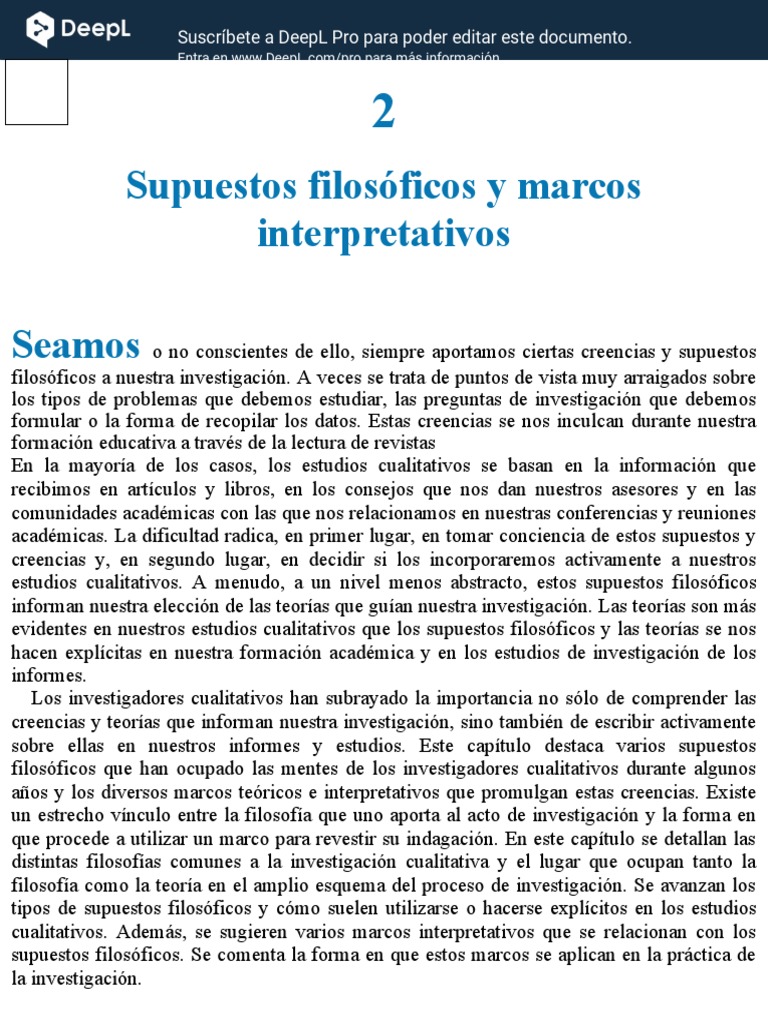 Creswell (2007) Philosophical, Paradigm and Interpretive Frameworks (1 ...