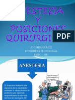 Clase Anestesia y Posiciones Quirurgicas (1)