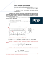 Determinação das reações de apoio, momentos fletores e deslocamentos de uma viga biapoiada sob ação do próprio peso