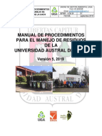 Manual de Procedimientos para El Manejo de Residuos en La Uach V.5 2019