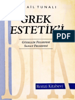 İsmail Tunalı - Grek Estetik'i - www.booktandunya.com