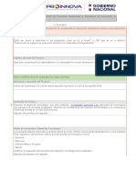 Formulario Postulacion Perfil Proyecto Innovacion Empresarial