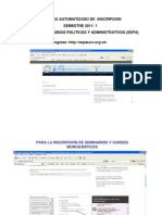 Proceso de Inscripcion EEPA - 2011 - 1