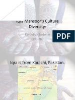 Iqra Mansoor's Culture Diversity:: Kerriebah Bedonie EDU-280