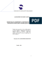 Democracia Semidireta, Referendo, Plebiscito, Iniciativa Popular e Legislação Participativa