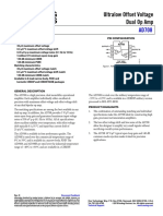 Ultralow Offset Voltage Dual Op Amp: Data Sheet