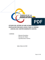 Estudio Del Sistema de Aire Acondicionado Y Ventilacion Mecanica (Hvac) para La Unidad Judicial Del Cantón Naranjito-Guayas