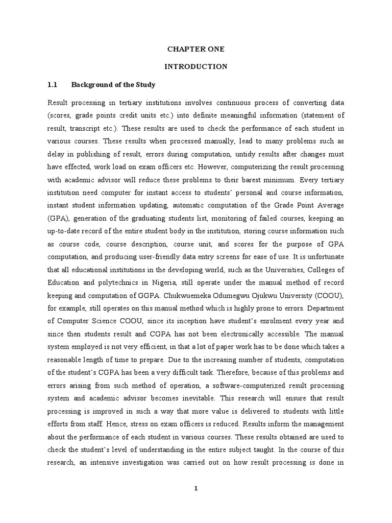 Computerized Result Processing System | PDF | Computing | Software