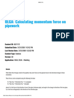 OLGA: Calculating Momentum Force On Pipework: Knowledge Base