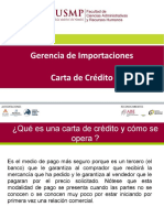 Gerencia de Importaciones - Carta de Crédito