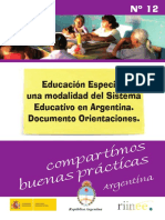 Educacion Especial-Una Modalidad Del Se en Argentina