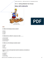 CBSE Papers, Questions, Answers, MCQ ... - CBSE Class 6 Science CH 4 - Sorting Material Into Groups