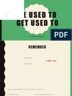 Be Used To - Get Used To