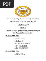 International Banking Assignment 2