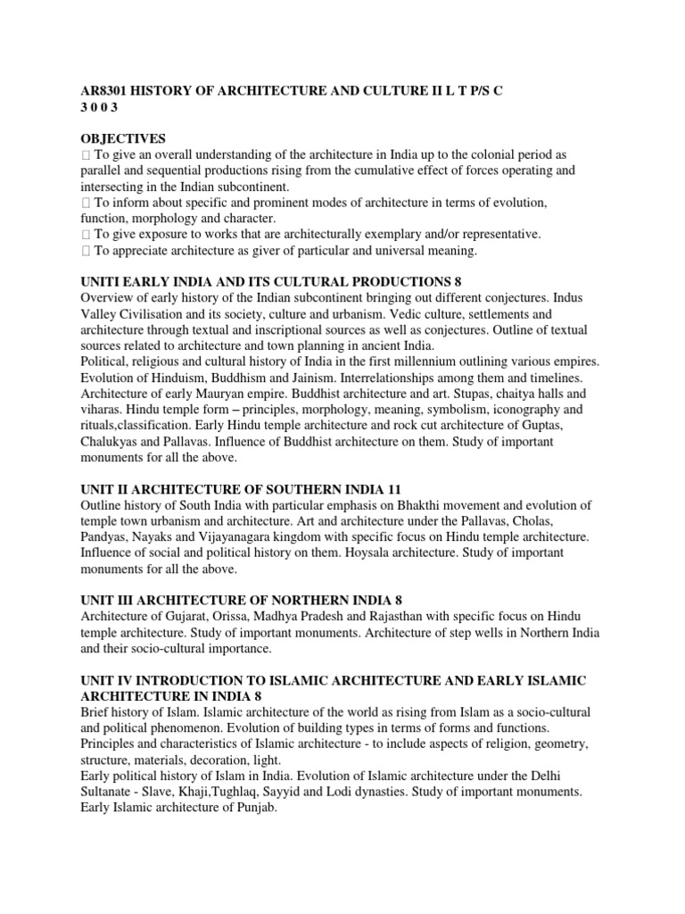 Indian Architecture and Culture Overview | PDF | South Asia | Jainism