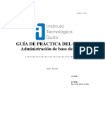 Guía Prácticas - Administración de Bases de Datos ITQ