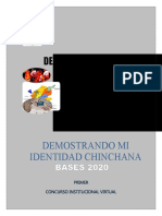 Bases Concurso Demostrando Mi Identidad Chinchana