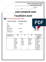 Le Passé Composé Avec Avoir