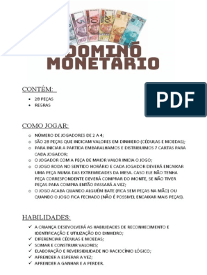 Regras Dos Jogos, PDF, Dinheiro
