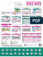 Calendario Escolar Colegio de Bachilleres 2021 2022