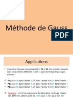 Méthode de Gauss