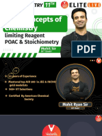 Stoichiometry, POAC and Limiting Reagent