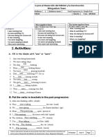 Evidence 4 - Past Progressive Vs Simple Past - Mario Sierra Gomez