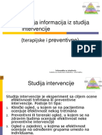 Evaluacija Informacija Iz Studija Intervencije