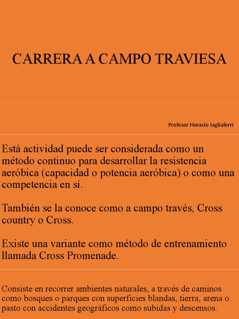 Métodos de Cross Country y Promenade | PDF | Deportes | Naturaleza