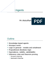 Logical Agents: Mr:Abdulrahman Ali Haji