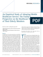 An Empirical Study of Adopting Mobile Healthcare Service