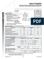 PNP SMALL SIGNAL SURFACE MOUNT TRANSISTOR Data Sheet