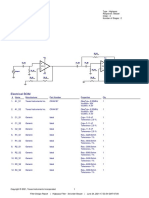 Filter Design Report: Electrical BOM